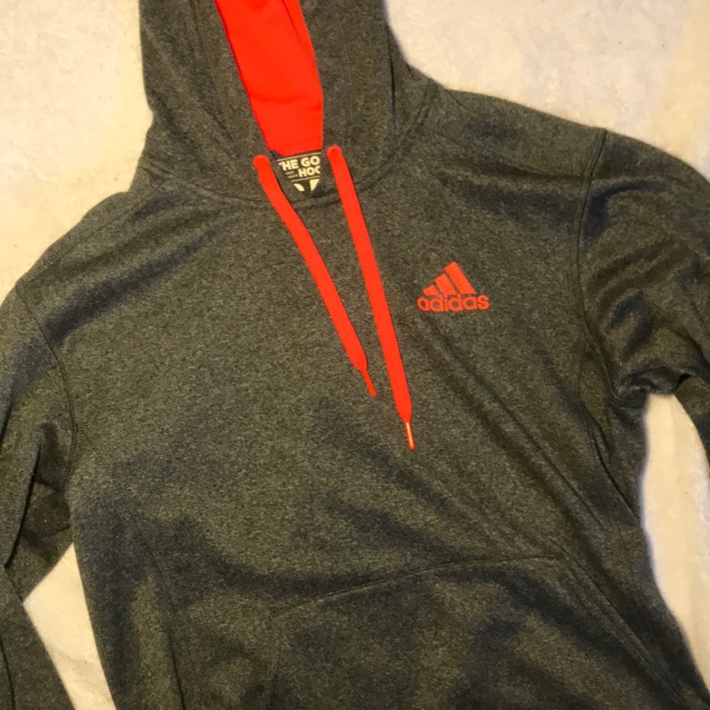 grey adidas hoodie
